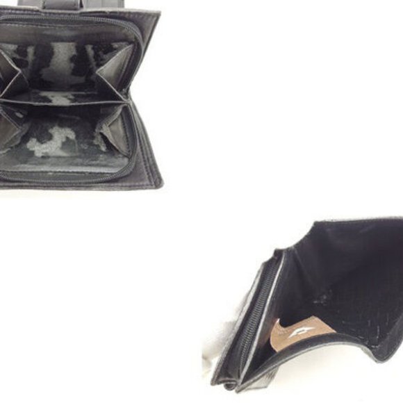 Bottega Veneta Cassette Intrecciato Weave Bifold Wallet  Bottega Veneta Wallet Purse Bifold Intrecciato Black Woman Authentic Used